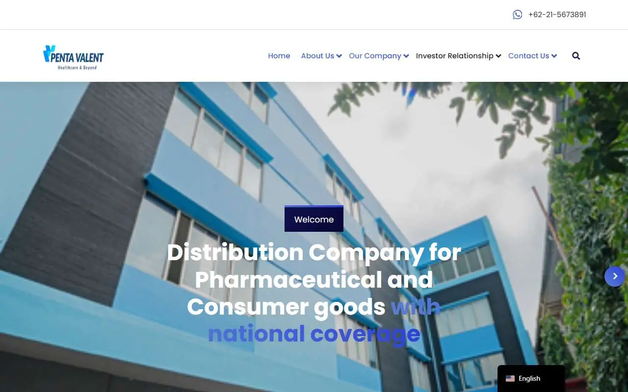 Tampilan website resmi Penta Valent (pentavalent.co.id)