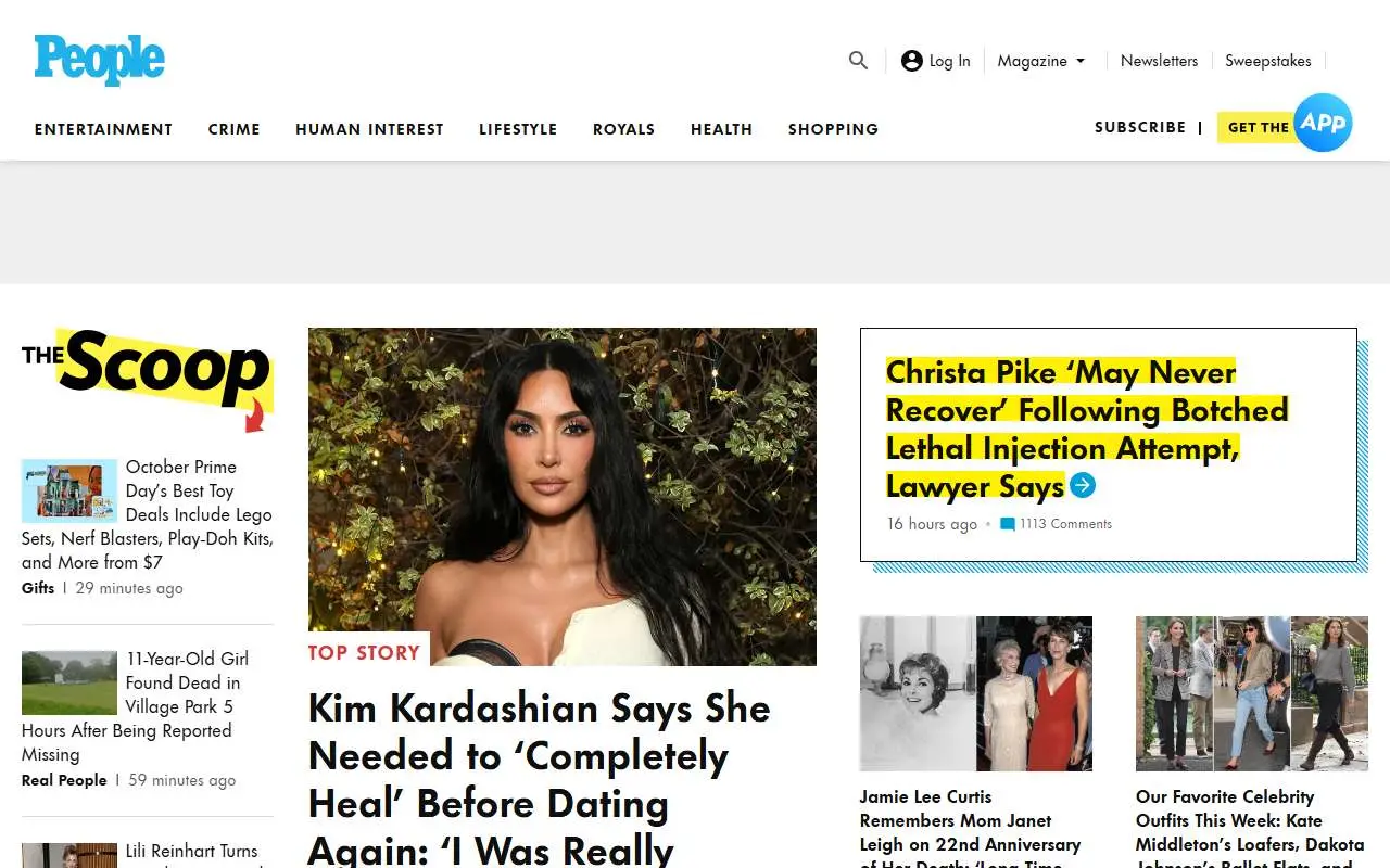 Tampilan website resmi People (people.com)