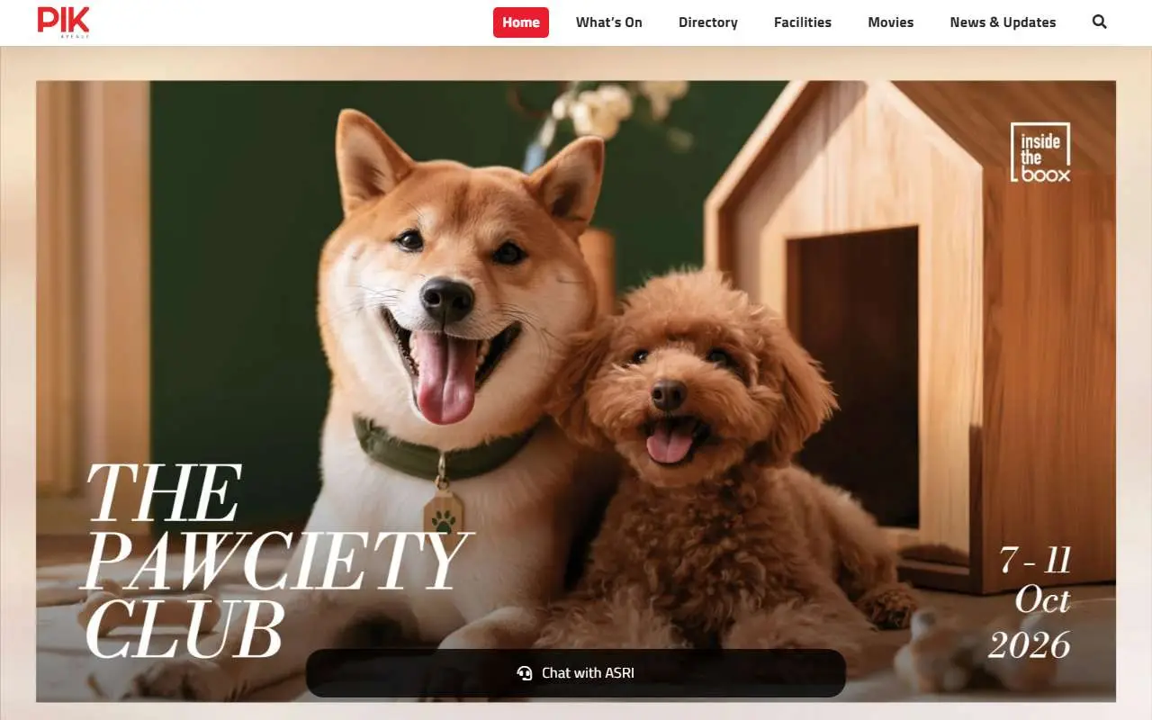 Tampilan website resmi PIK Avenue (pikavenue.com)