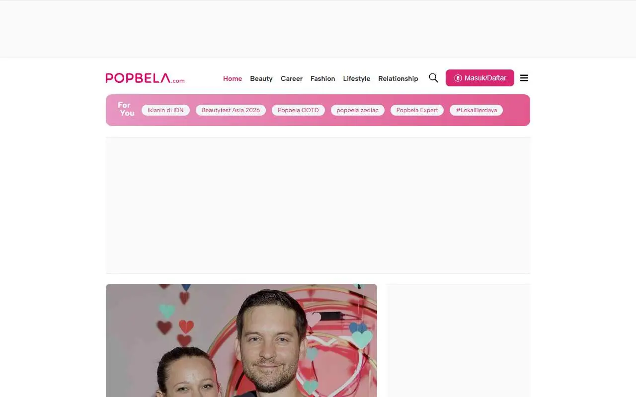 Tampilan website resmi Popbela (popbela.com)