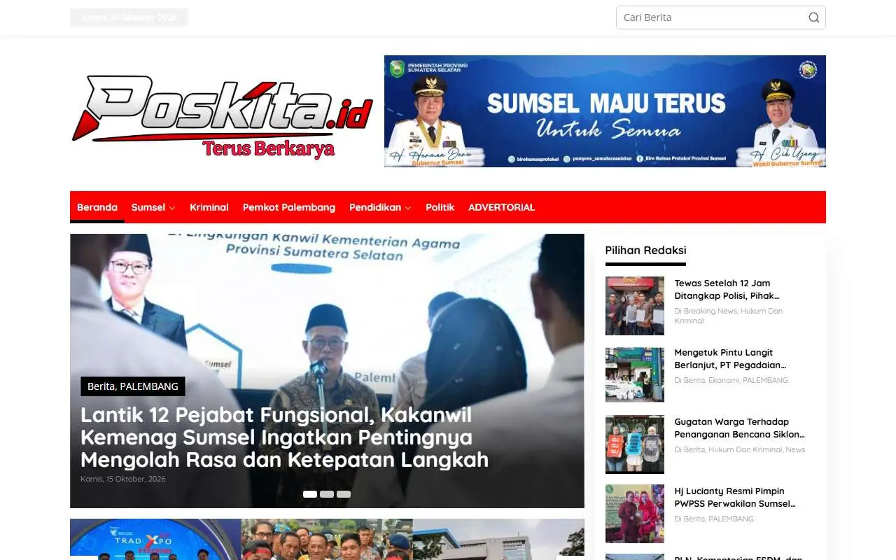 Tampilan website resmi Poskita (poskita.id)