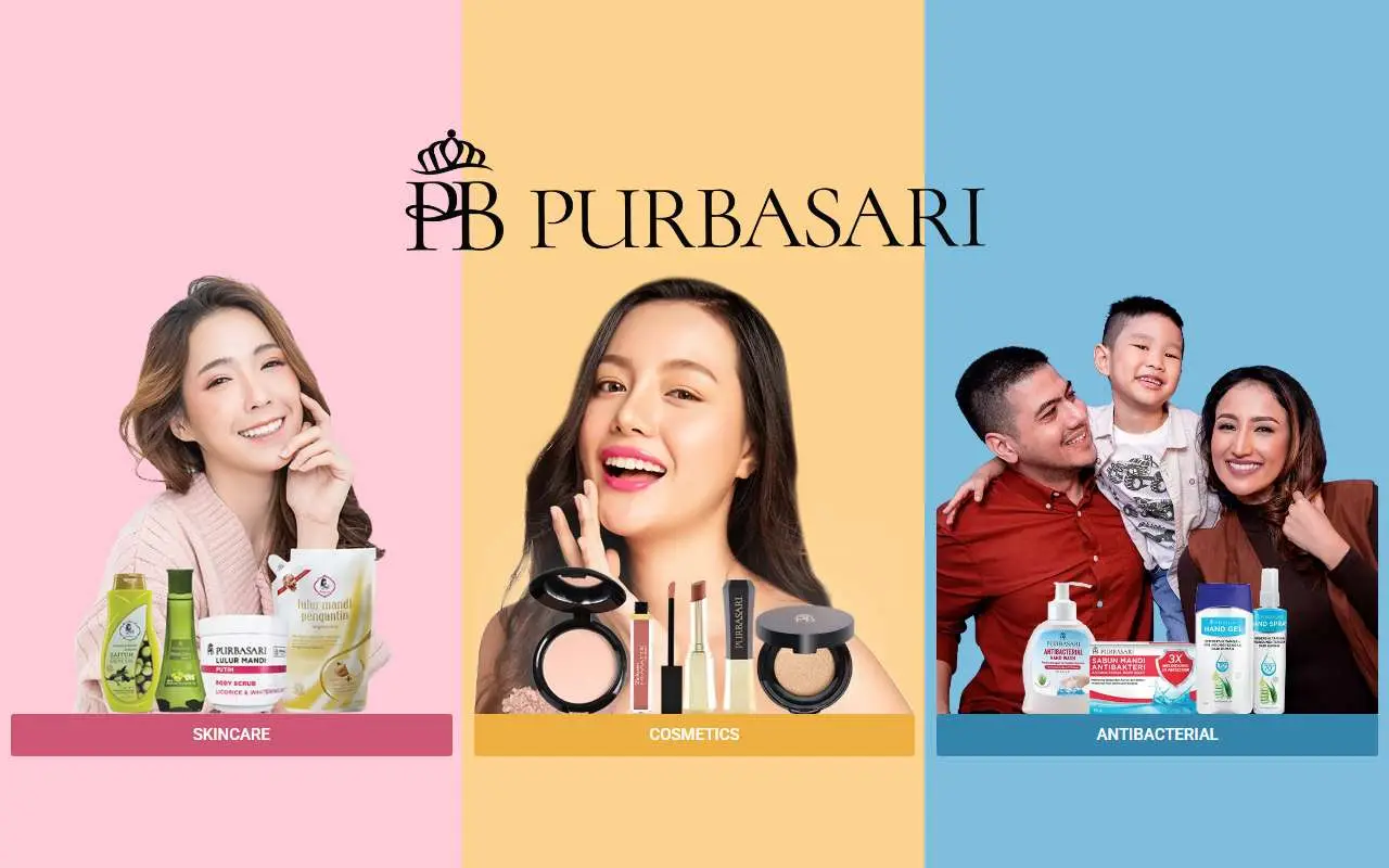 Tampilan website resmi Purbasari (purbasari.com)