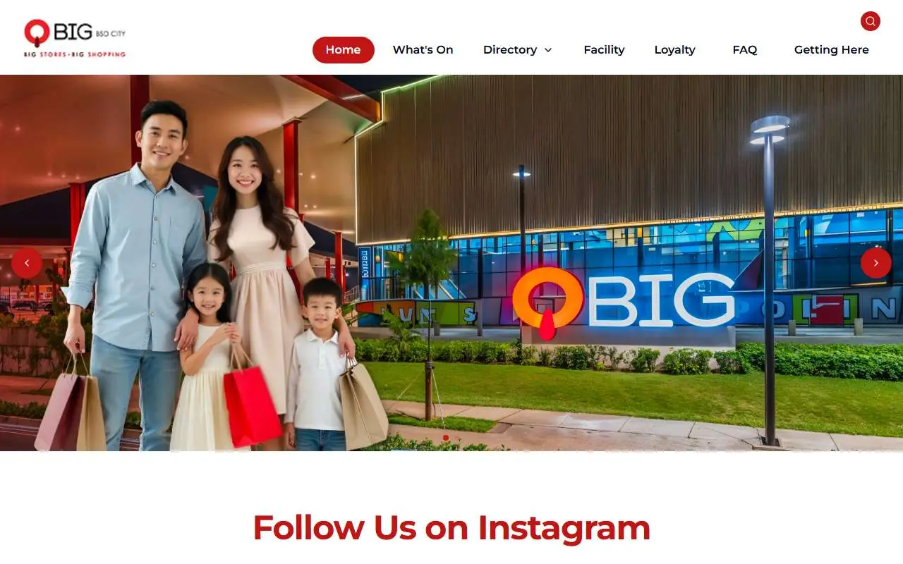 Tampilan website resmi QBIG BSD City (qbigbsdcity.com)