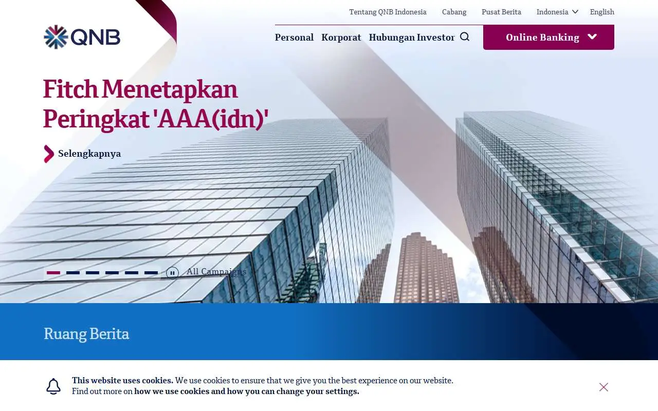Tampilan website resmi Bank QNB Indonesia (qnb.co.id)