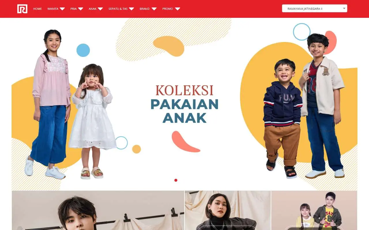 Tampilan website resmi Ramayana (ramayana.co.id)