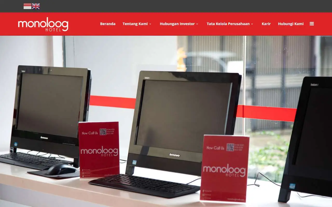 Tampilan website resmi Red Planet Indonesia (redplanetindonesia.co.id)