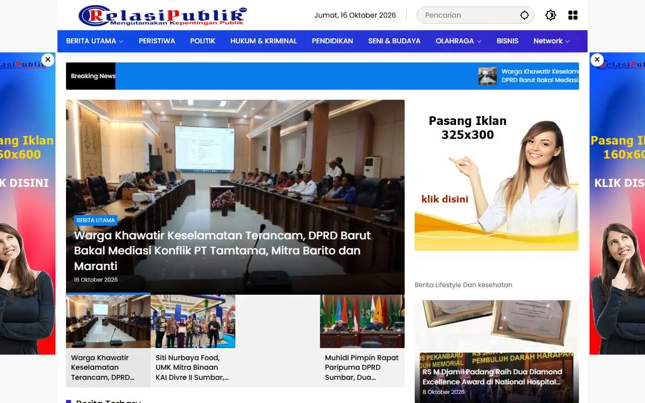 Tampilan website resmi Relasipublik (relasipublik.com)