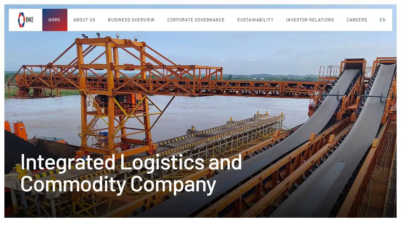Tampilan website resmi RMK Energy (rmkenergy.com)