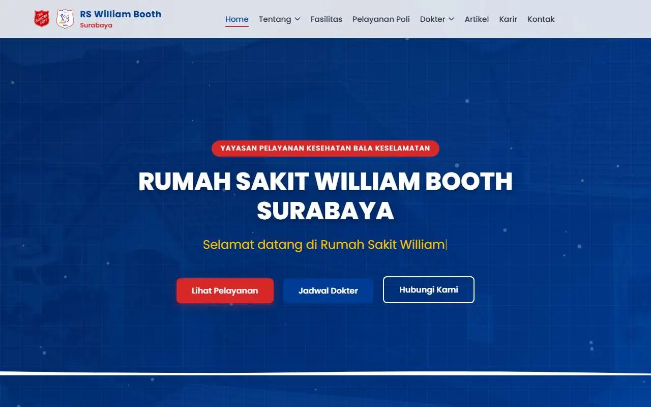 Tampilan website resmi RS William Booth Surabaya (rswilliamboothsby.com)