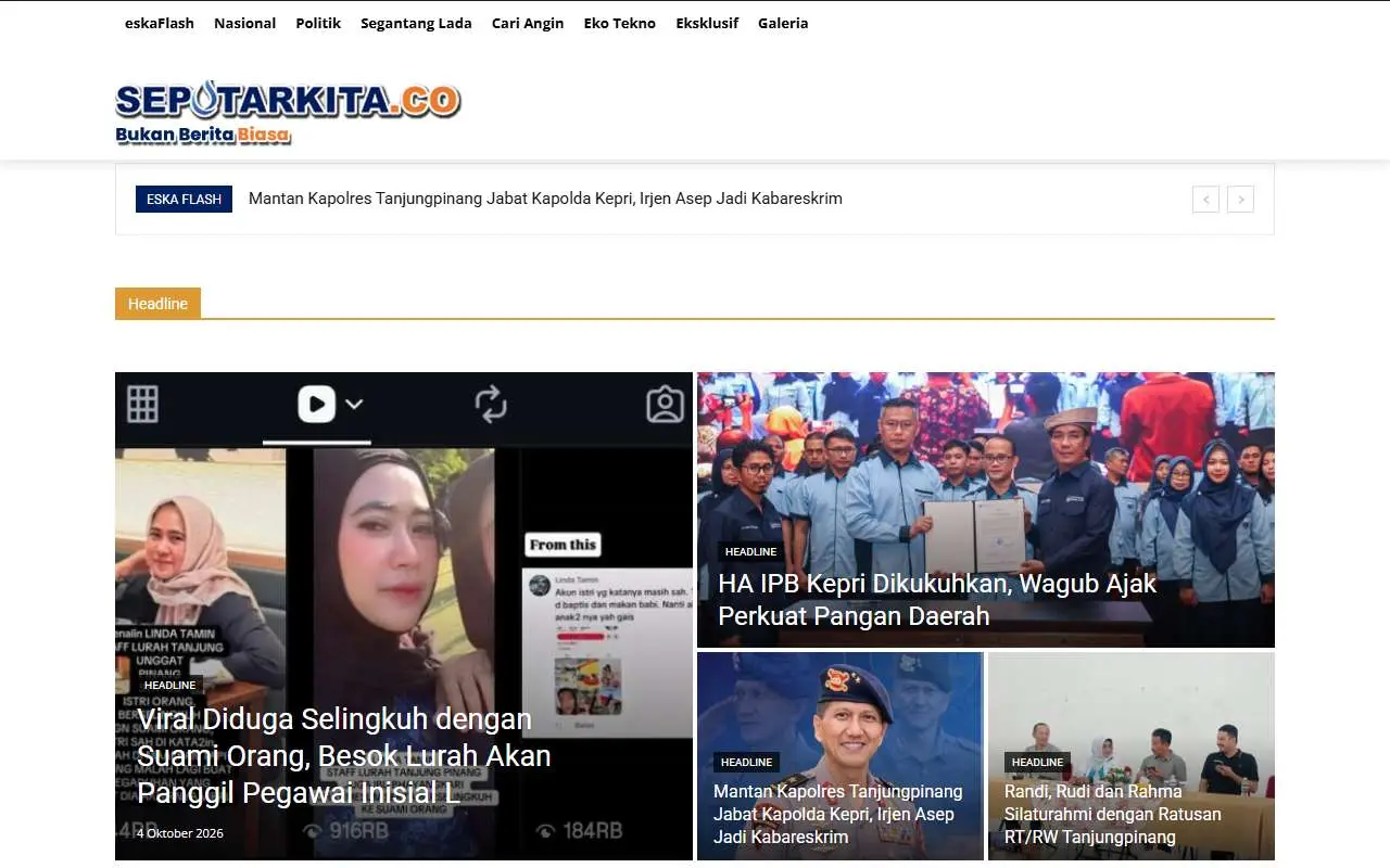 Tampilan website resmi Seputar Kita (seputarkita.co)