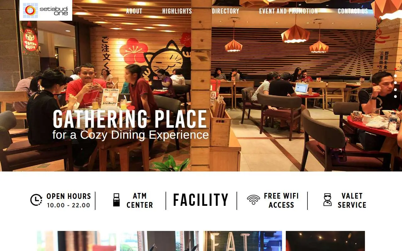 Tampilan website resmi Setiabudi One (setiabudione.com)