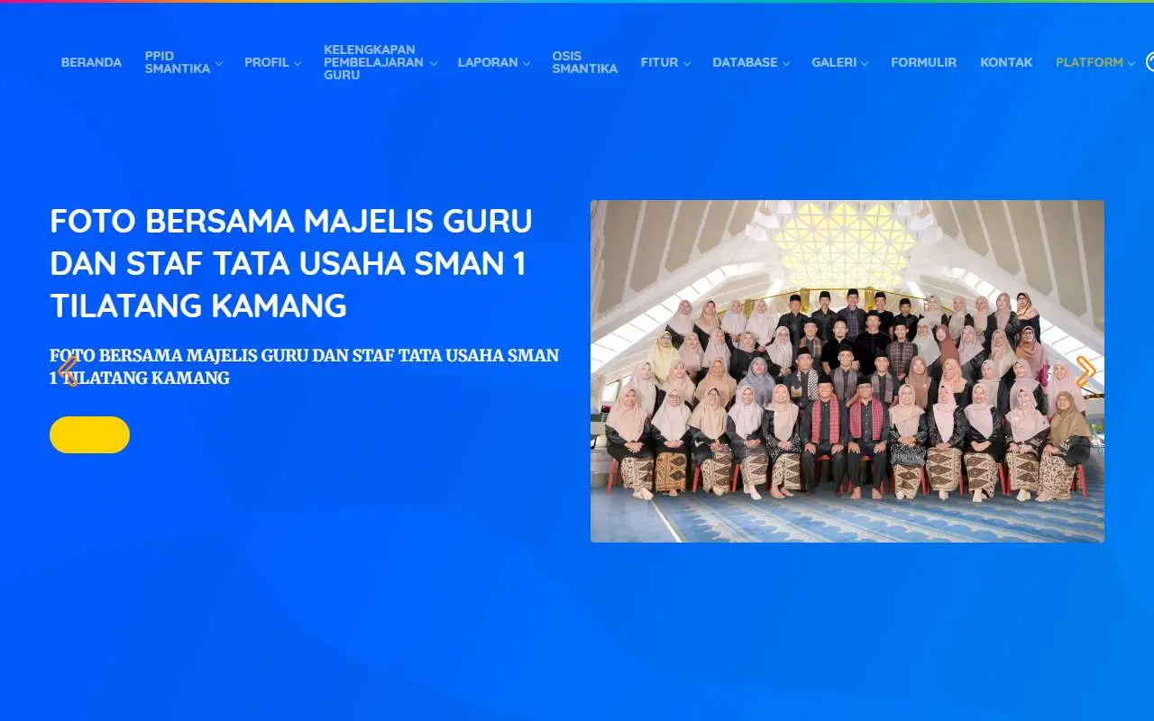 Tampilan website resmi SMA Negeri 1 Tilatang Kamang (sman1tilatangkamang.sch.id)