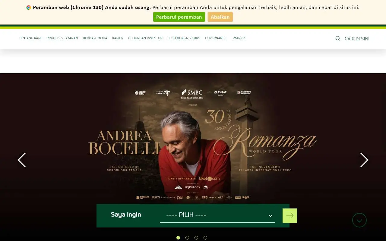 Tampilan website resmi SMBC Indonesia (smbci.com)