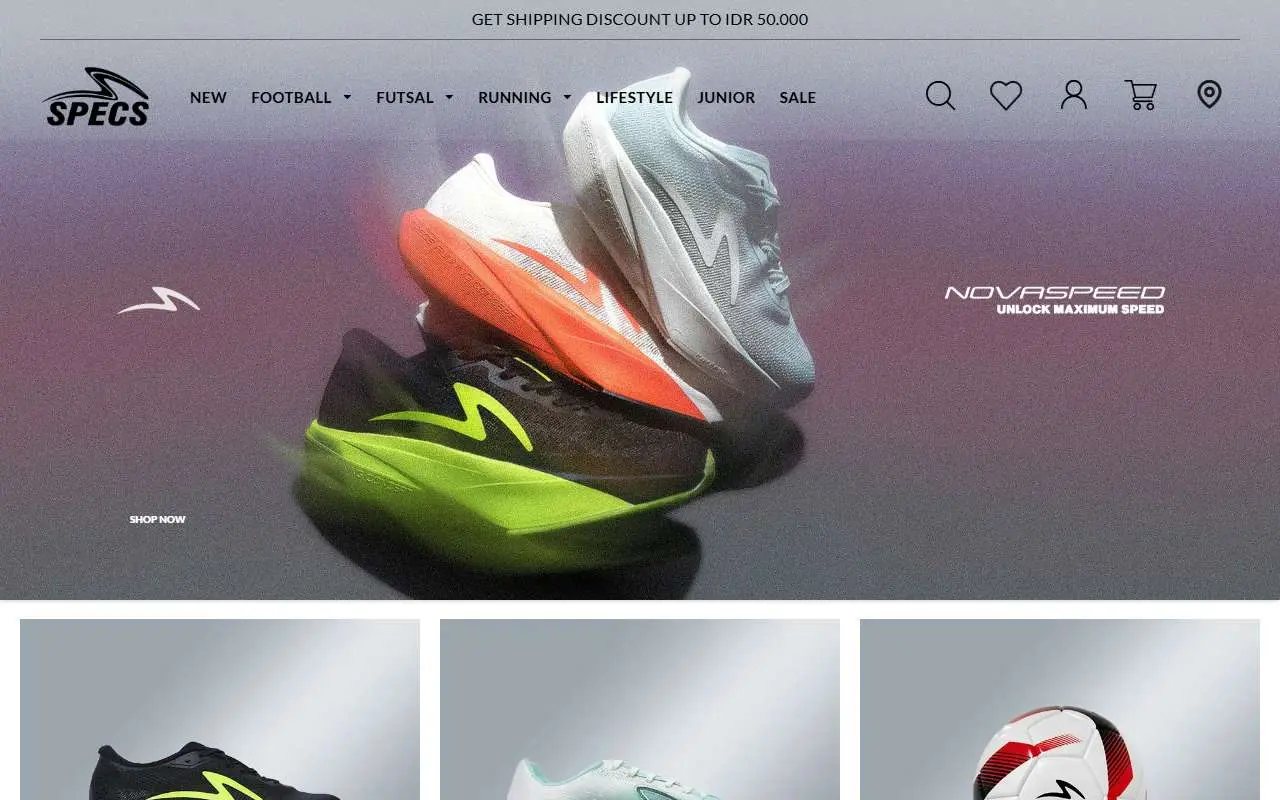 Tampilan website resmi SPECS (specs.id)