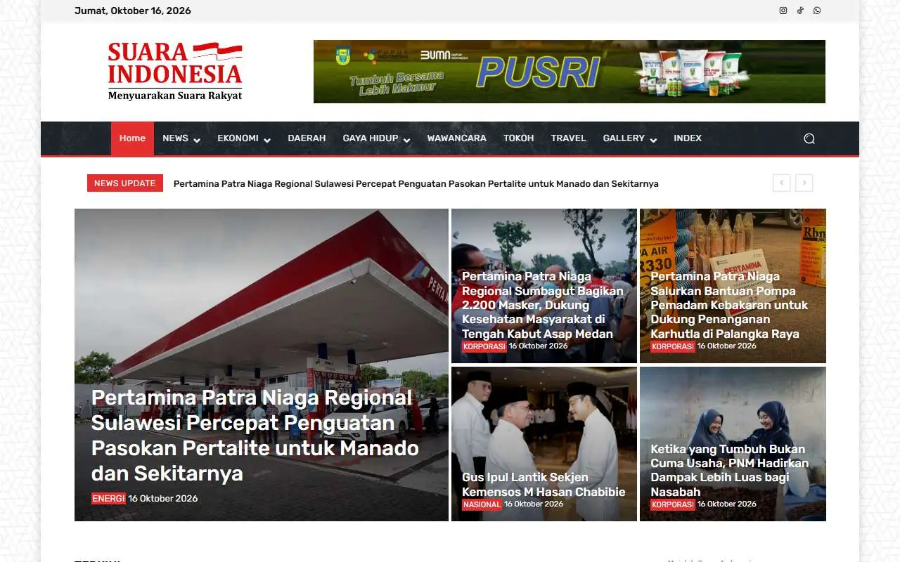 Tampilan website resmi Suaraindonesia.org (suaraindonesia.org)