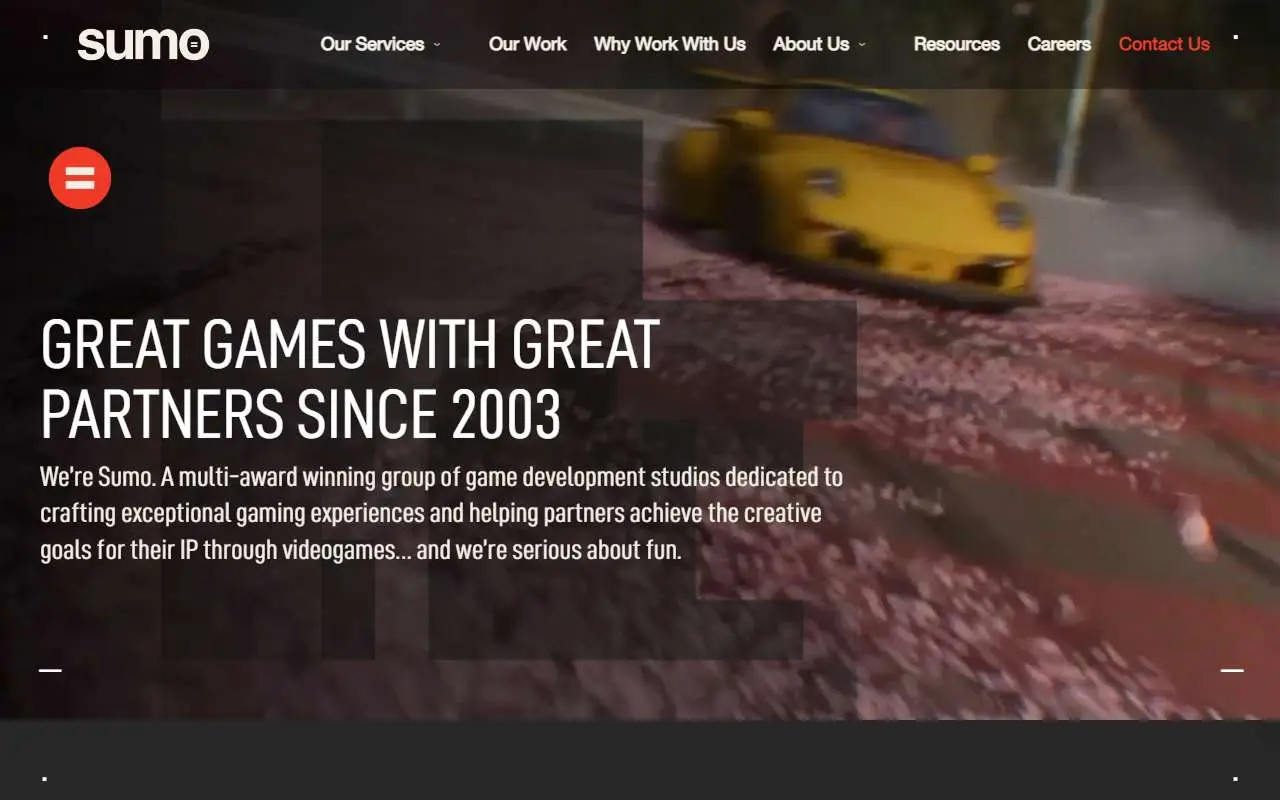 Tampilan website resmi Sumo Digital (sumo-digital.com)