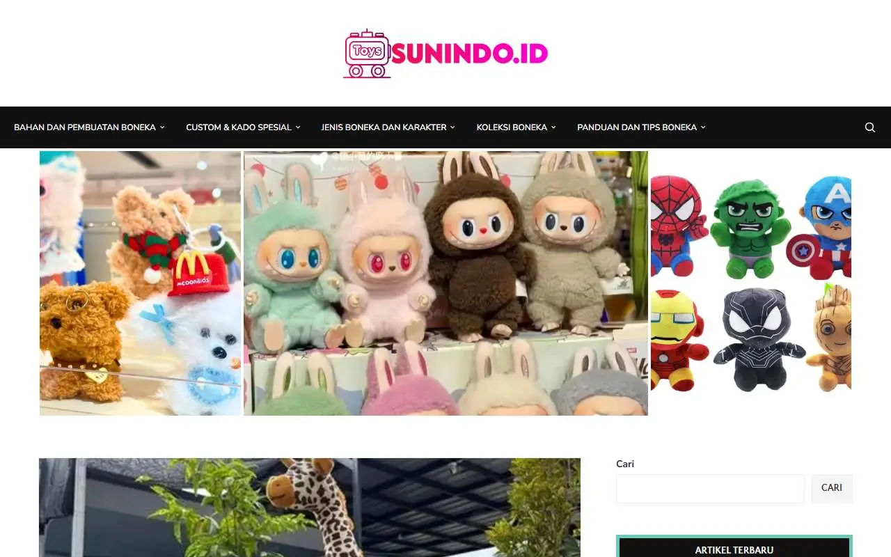 Tampilan website resmi Sunindo Adipersada (sunindo.id)