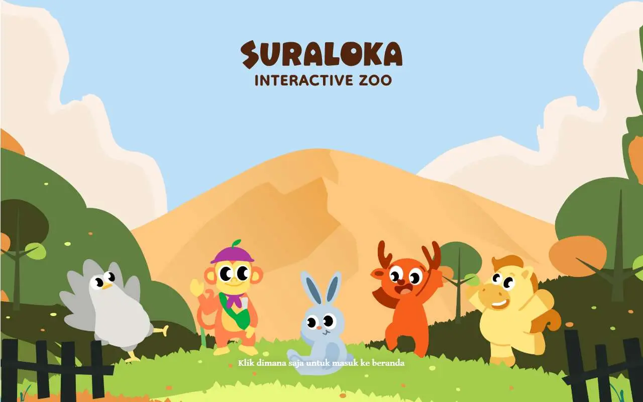 Tampilan website resmi Suraloka Interactive Zoo (suralokazoo.com)