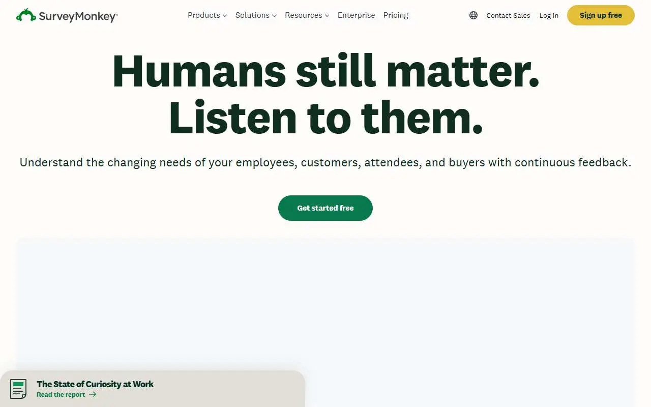 Tampilan website resmi SurveyMonkey (surveymonkey.com)