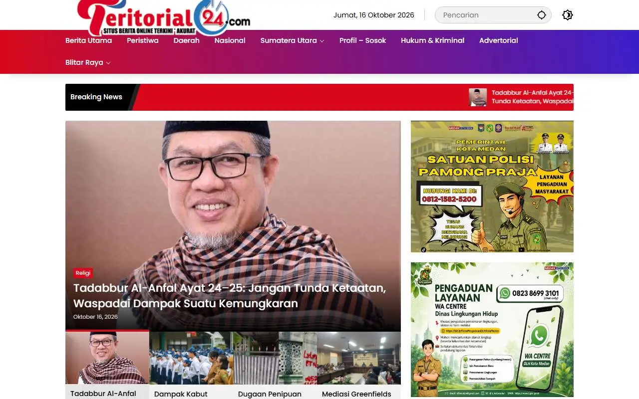 Tampilan website resmi Teritorial24 (teritorial24.com)