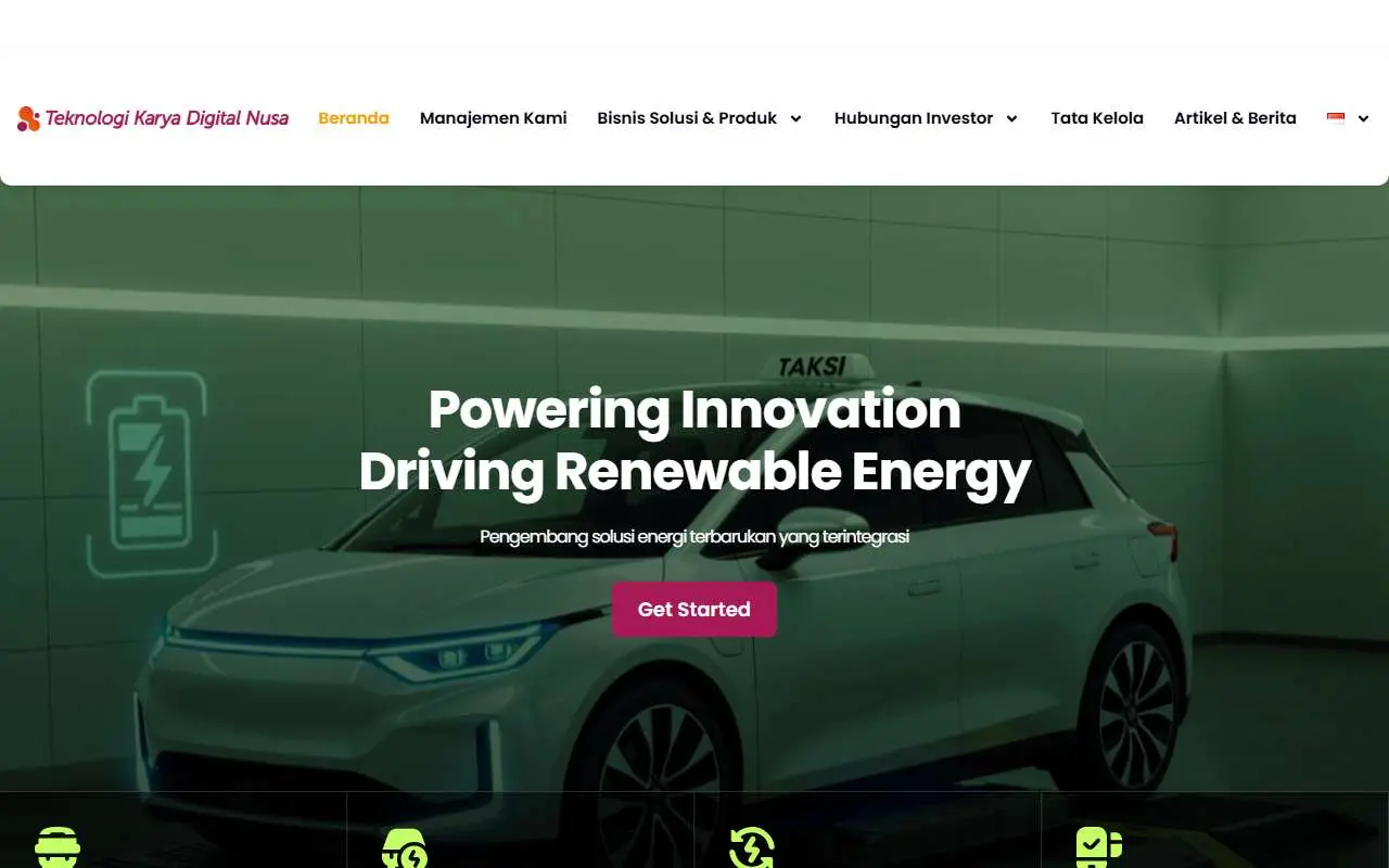 Tampilan website resmi Teknologi Karya Digital Nusa (tkdn.co.id)