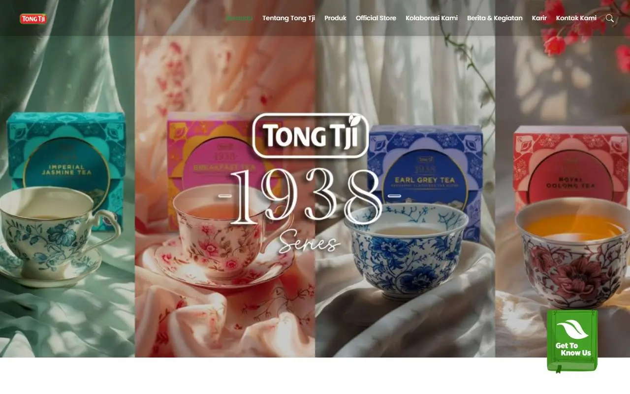 Tampilan website resmi Tong Tji (tongtji.com)