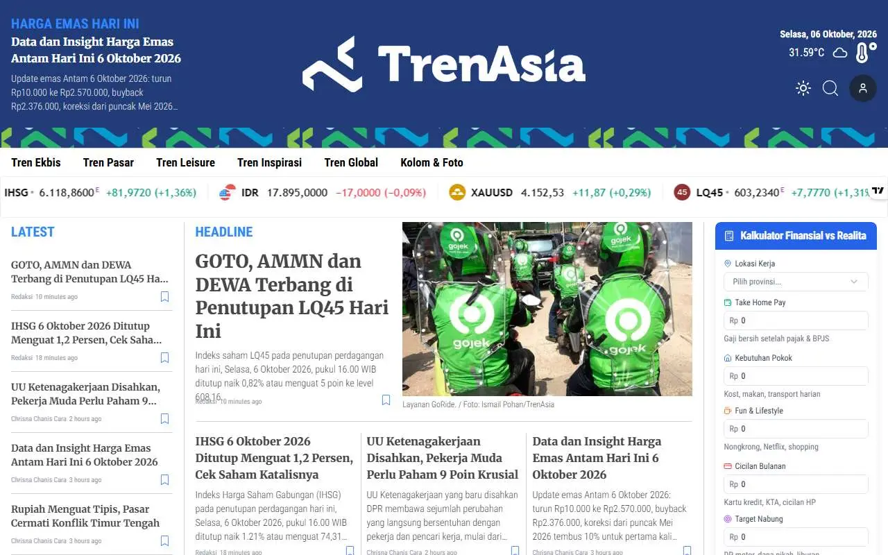 Tampilan website resmi TrenAsia (trenasia.id)
