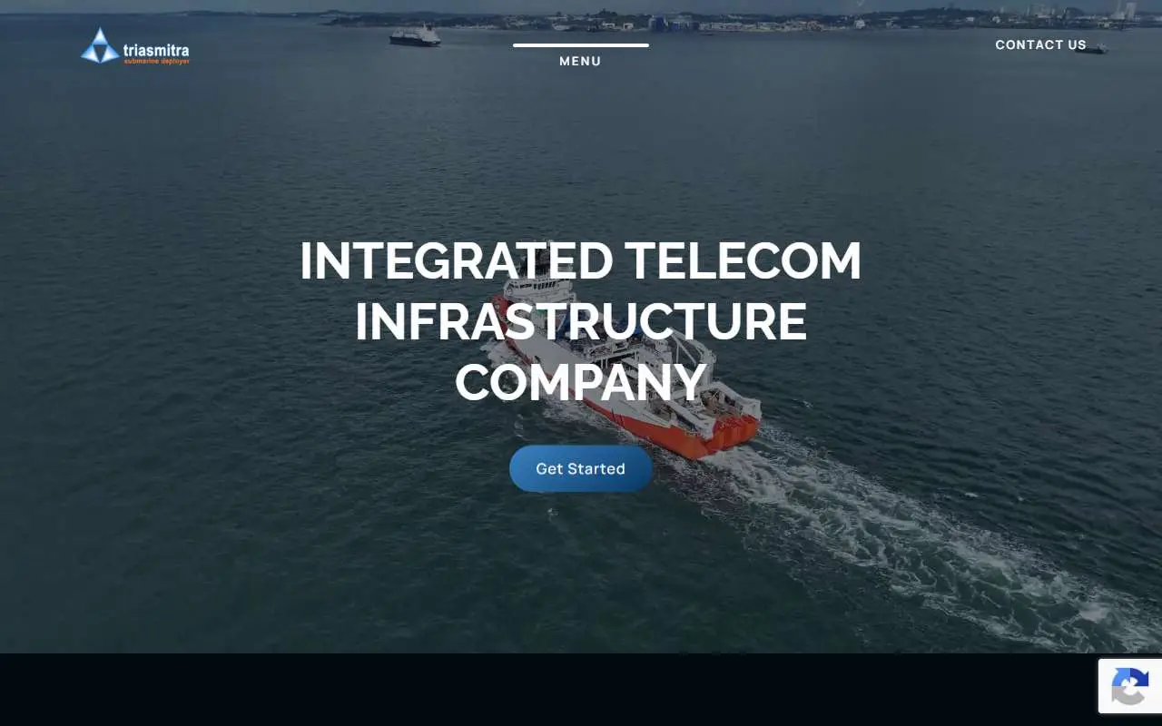 Tampilan website resmi Ketrosden Triasmitra (triasmitra.com)