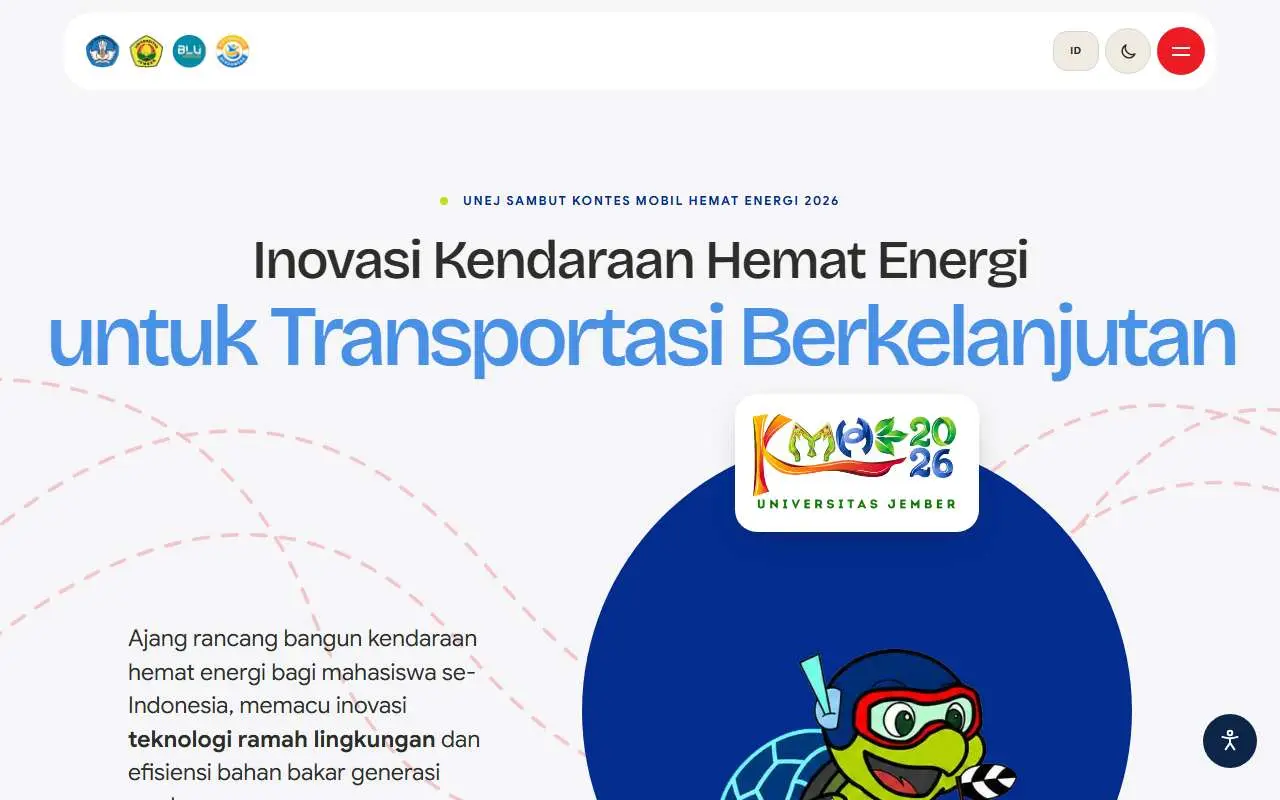 Tampilan website resmi Universitas Jember (unej.ac.id)