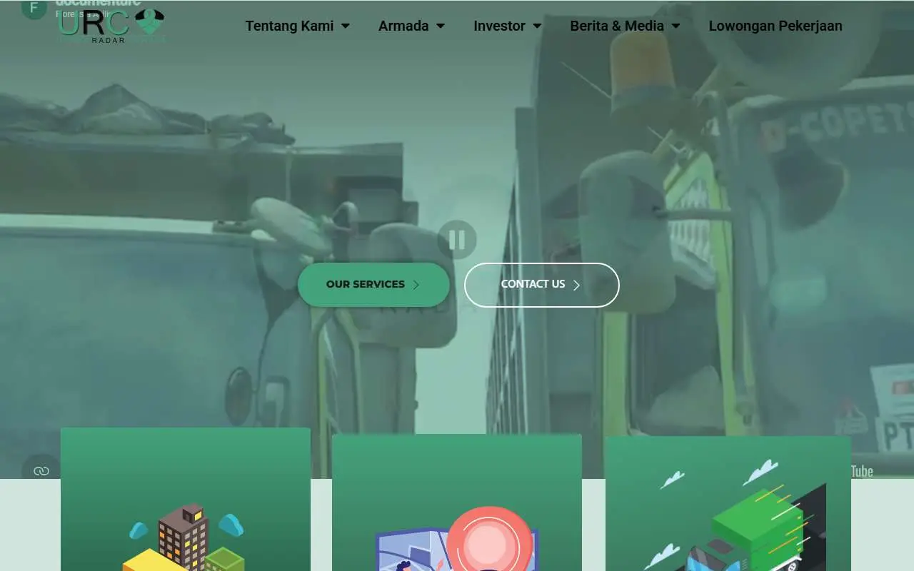 Tampilan website resmi Utama Radar Cahaya (utamaradarcahaya.com)