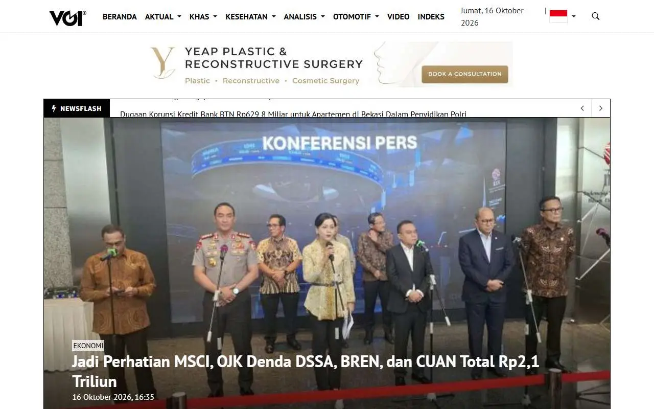 Tampilan website resmi VOI (voi.id)