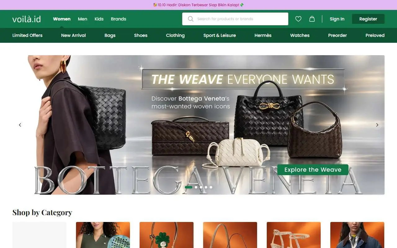 Tampilan website resmi Voila.id (voila.id)