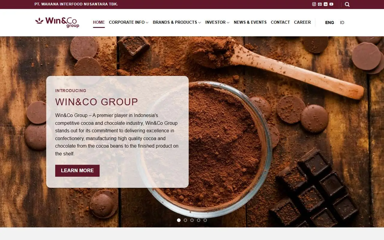 Tampilan website resmi Wahana Interfood Nusantara (wahana-interfood.com)