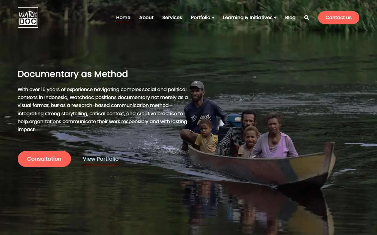 Tampilan website resmi Watchdoc (watchdoc.co.id)