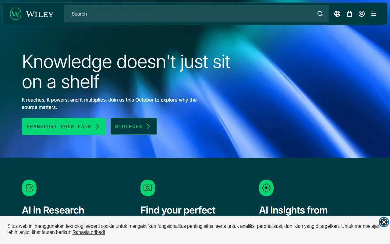 Tampilan website resmi Wiley (wiley.com)