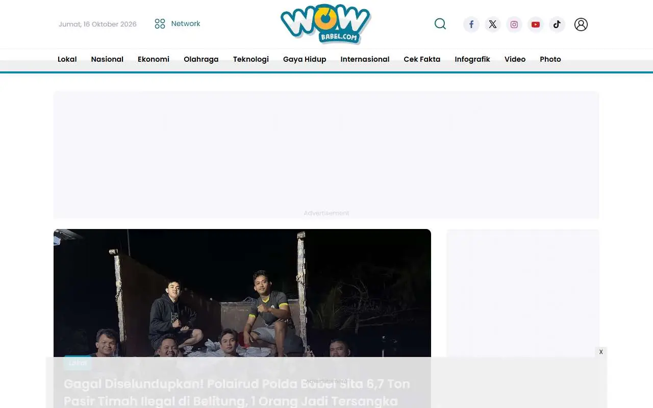 Tampilan website resmi Wow Babel (wowbabel.com)
